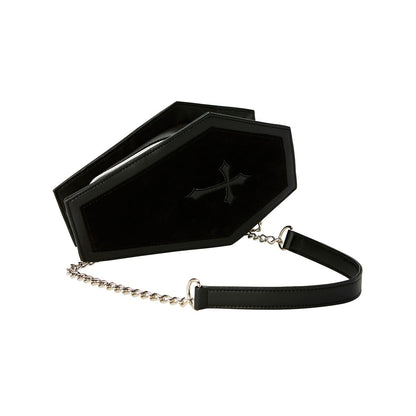 Black Coffin Crossbody Bag BLACK