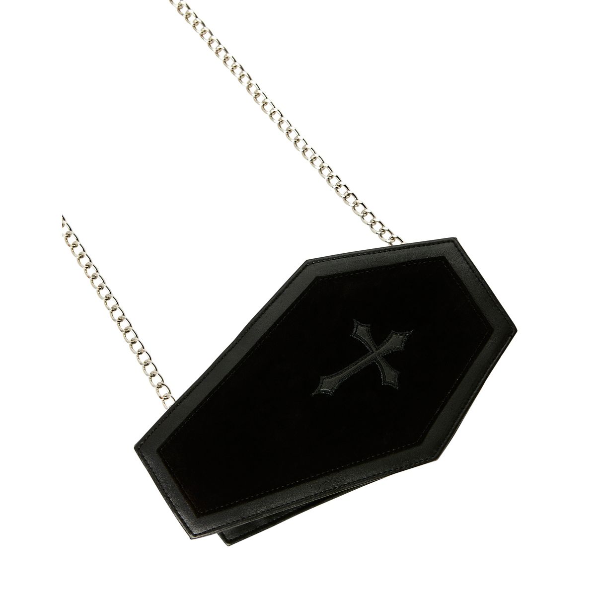 Black Coffin Crossbody Bag BLACK