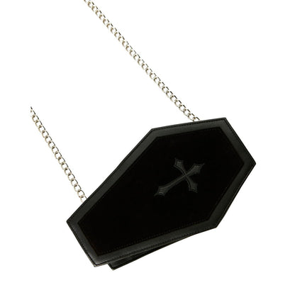 Black Coffin Crossbody Bag BLACK
