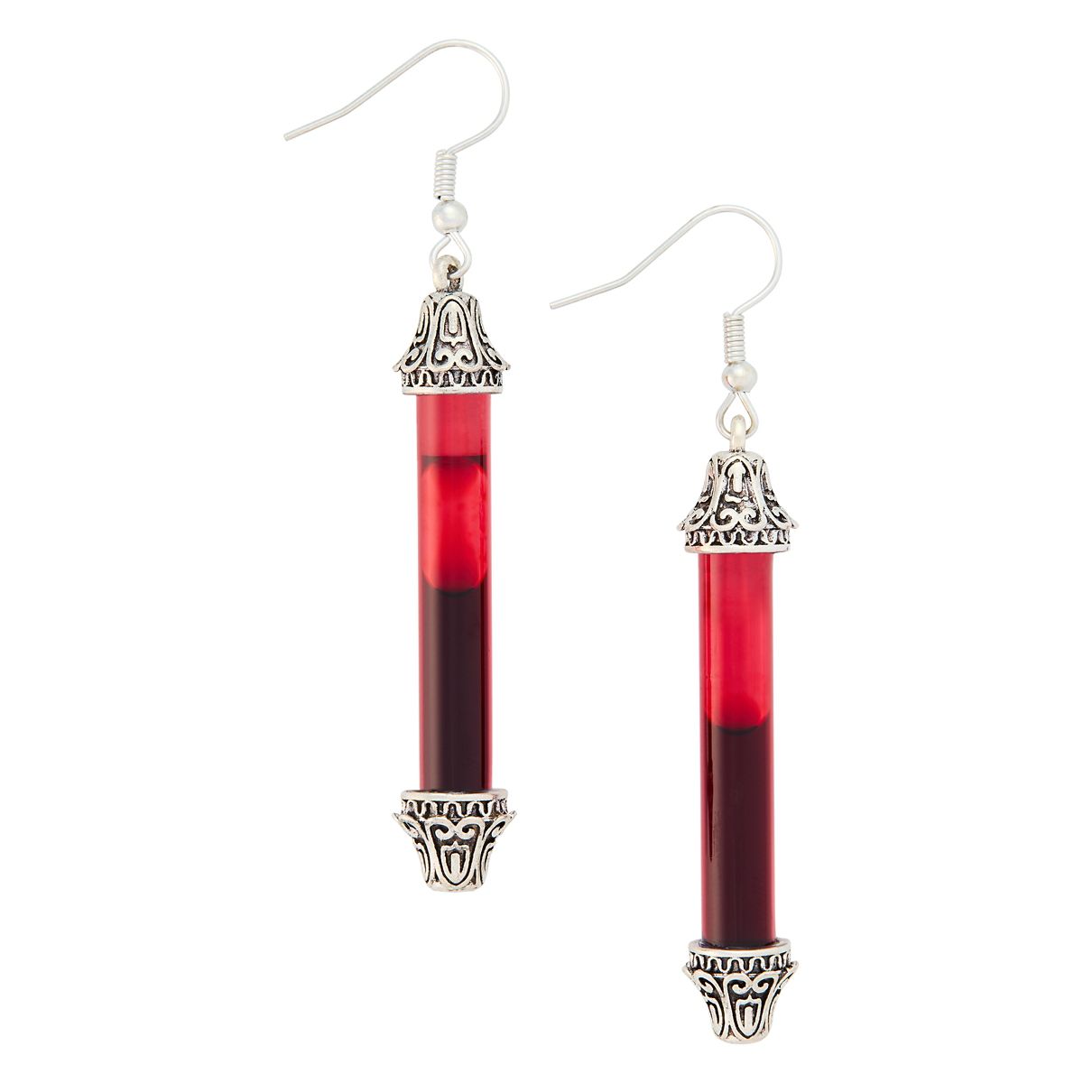 Vampire Blood Vial Earrings SILVER