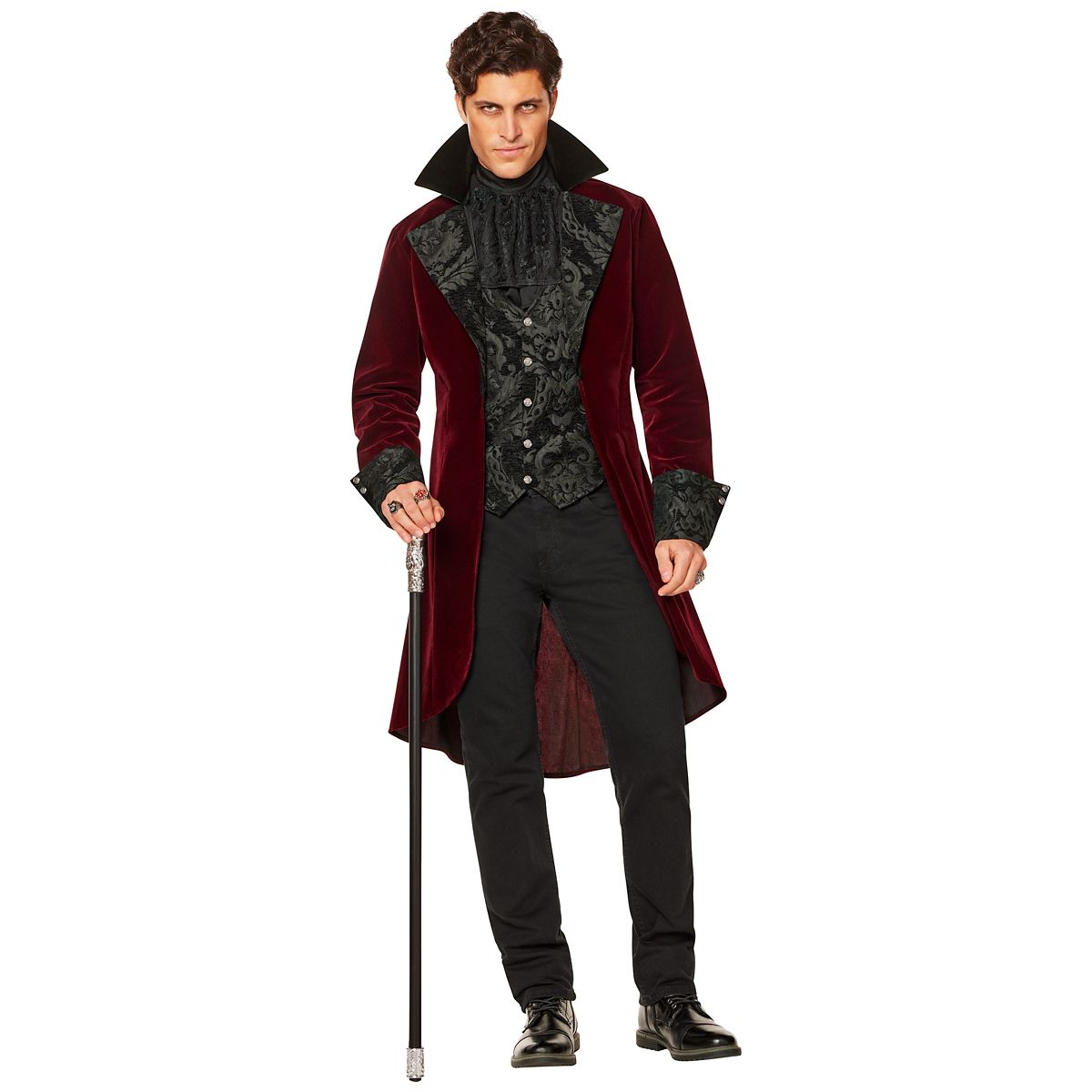 Adult Bloodthirsty Vampire Costume BURGUNDY