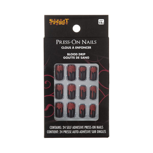 Dripping Blood Press-On Nails RED
