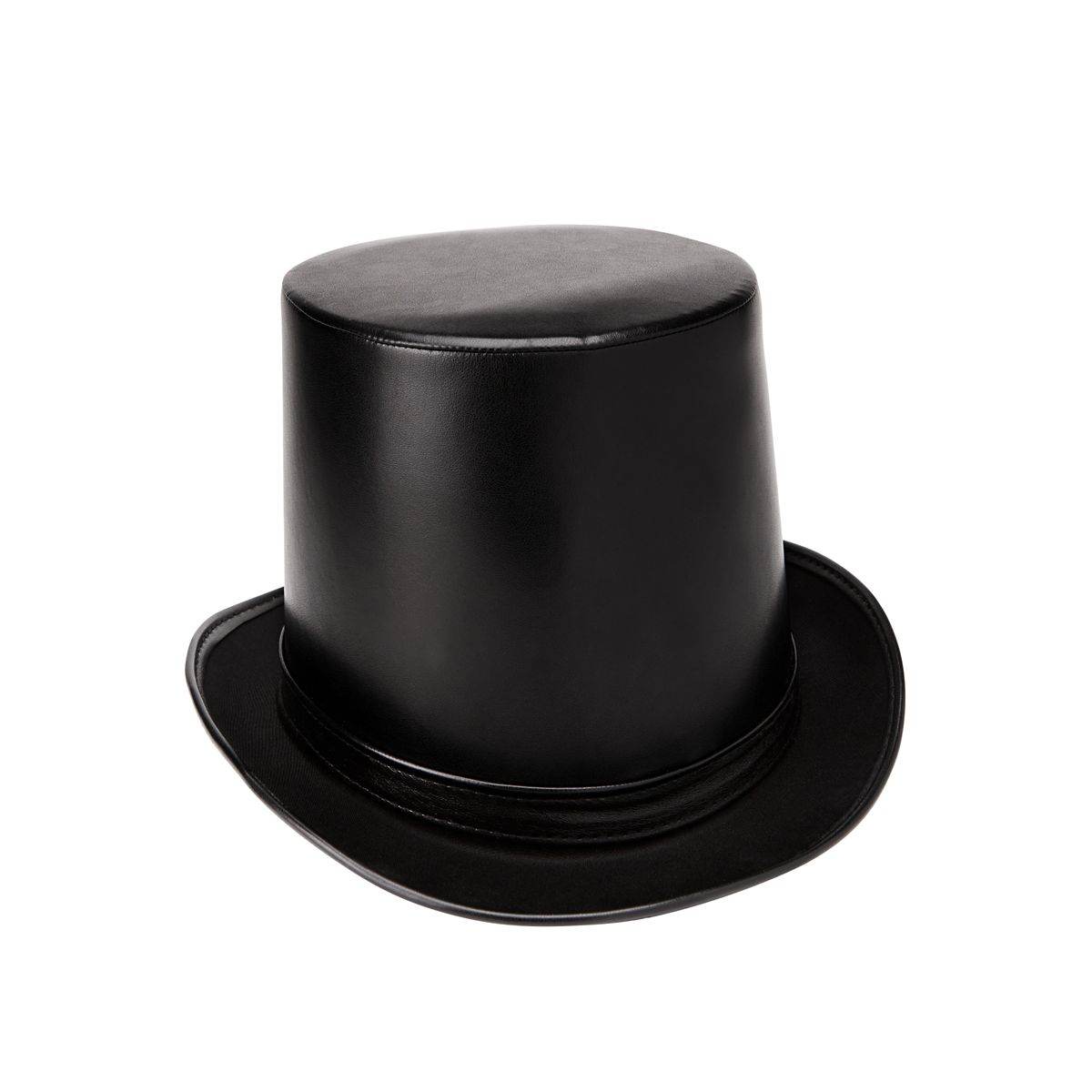 Vampire Faux Leather Top Hat BLACK