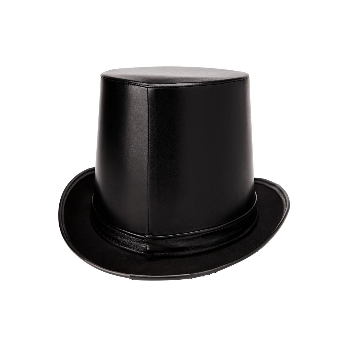 Vampire Faux Leather Top Hat BLACK