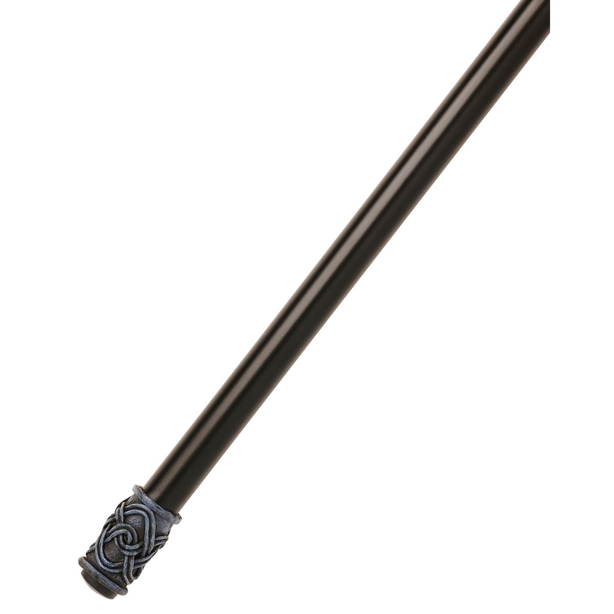 Vampire Skull and Bat Staff BLACK AND SILVER