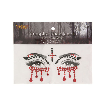 Jewel Vampire Face Decal BLACK AND RED