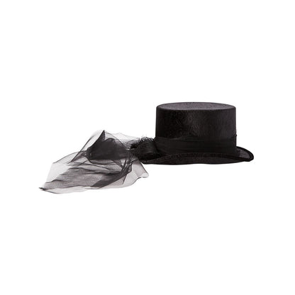 Vampire Lace Top Hat BLACK