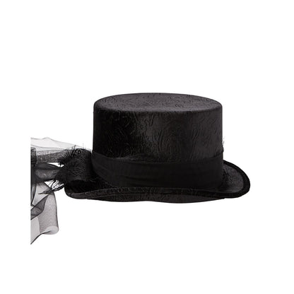 Vampire Lace Top Hat BLACK