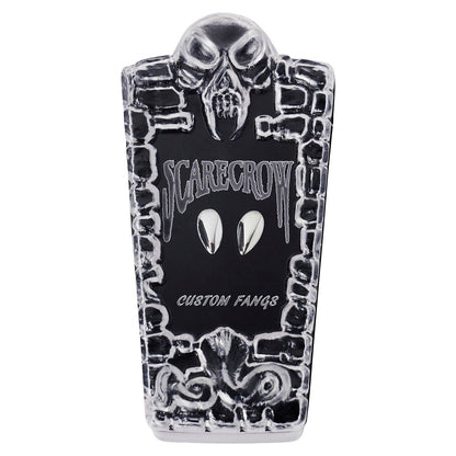 Glam Deluxe Vampire Fangs - Scarecrow CHROME