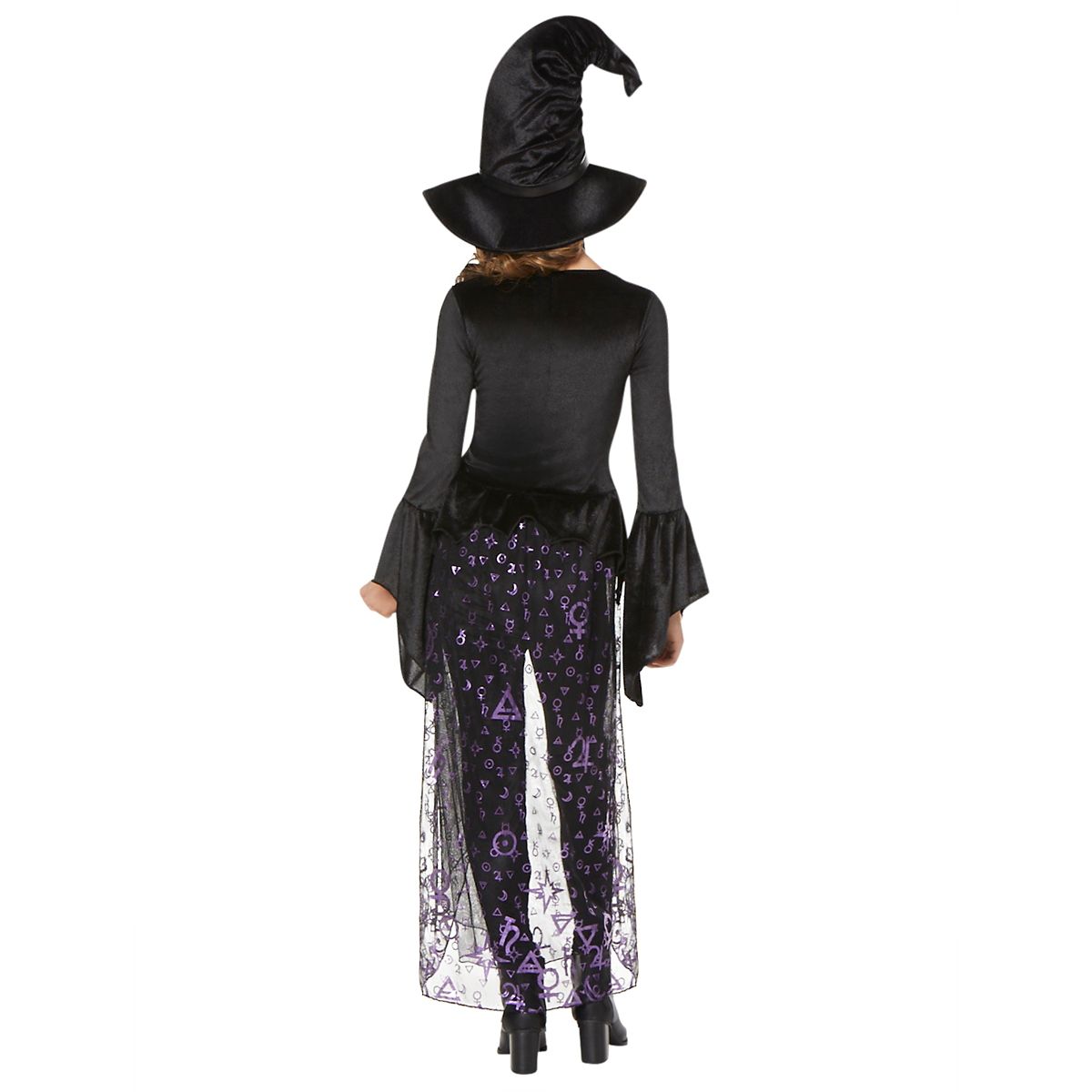Kids Dark Coven Costume BLACK AND PURPLE