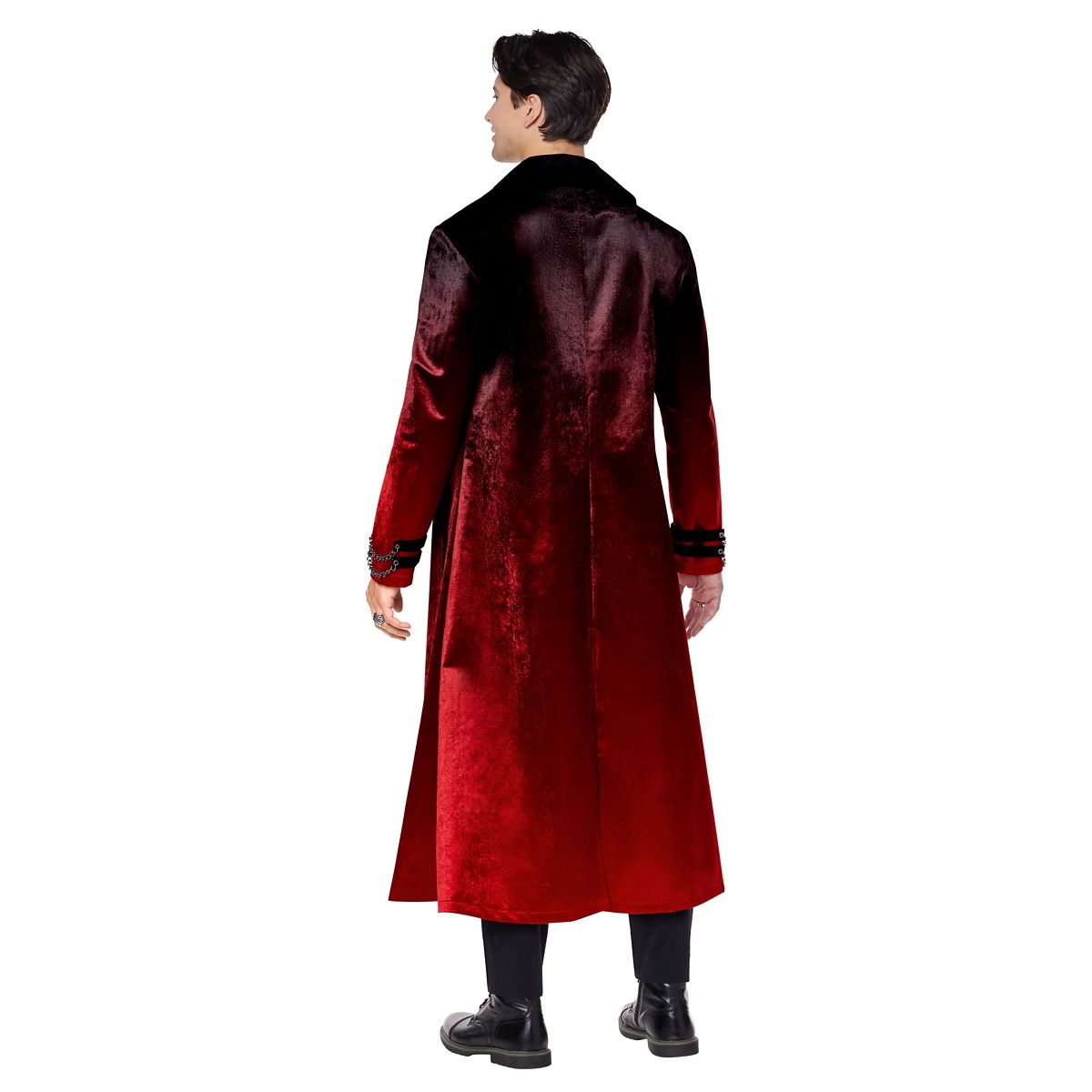 Adult Vampire Baron Costume BLACK AND RED