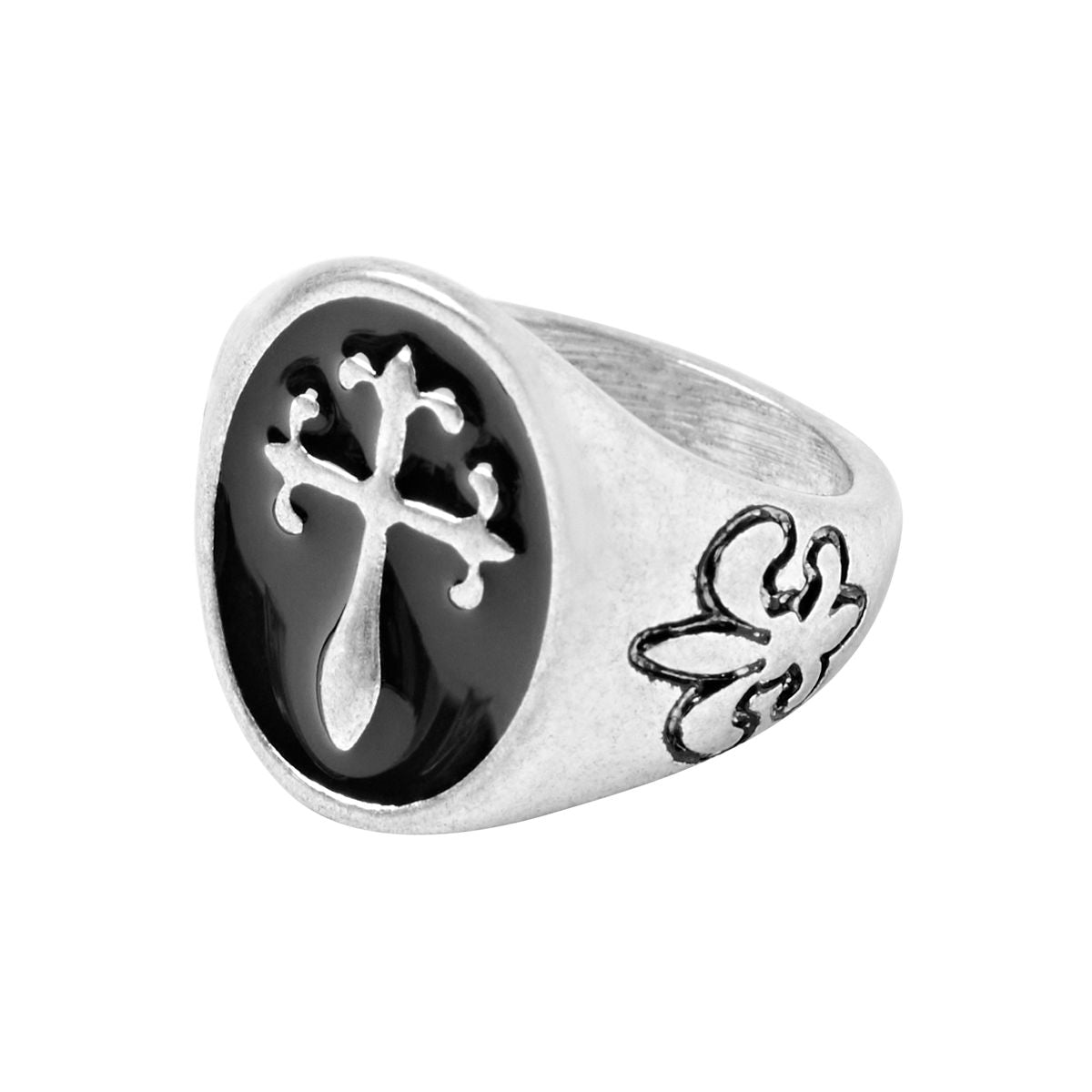 Adult Vampire Ring Set BLACK AND SILVER