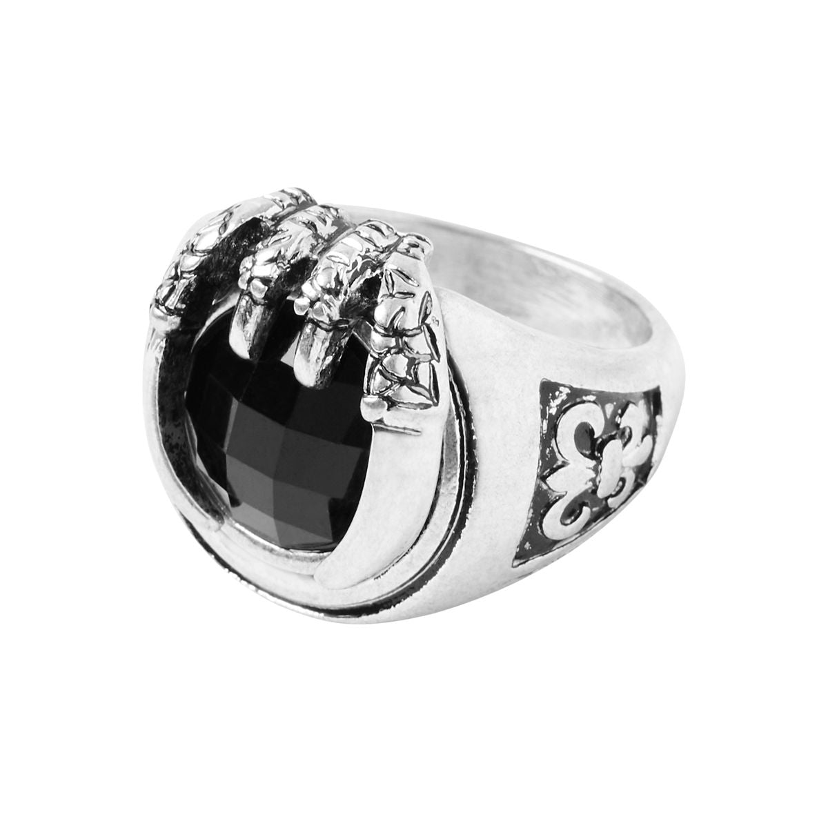 Adult Vampire Ring Set BLACK AND SILVER