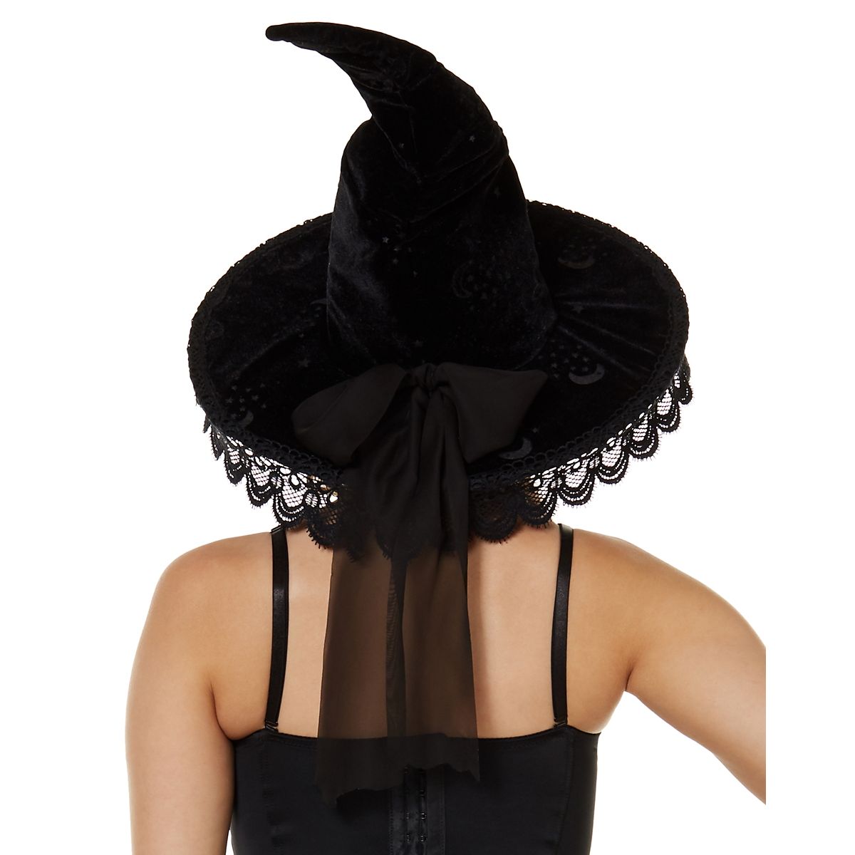 Deluxe Celestial Witch Hat BLACK