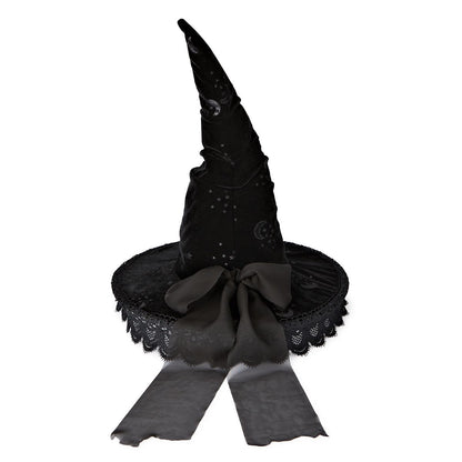 Deluxe Celestial Witch Hat BLACK