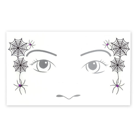 Kids Witch Face Tattoo Decal