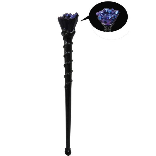 Celestial Witch Crystal Wand BLACK / MULTI