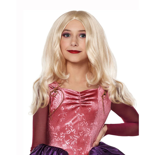 Tween Sarah Sanderson Wig - Hocus Pocus BLONDE