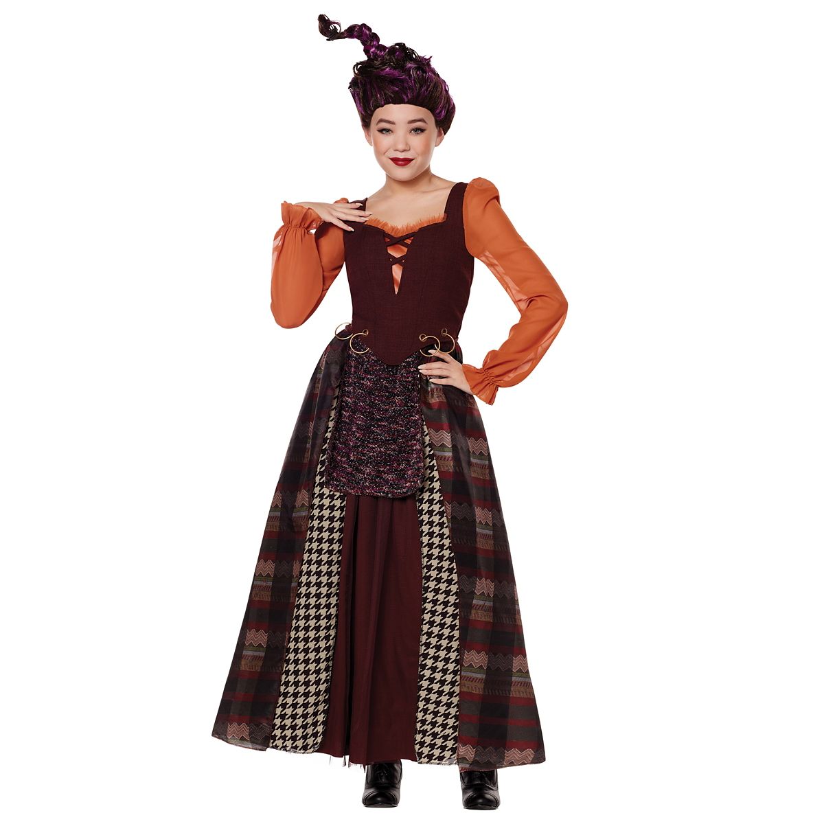 Girls Mary Sanderson Costume - Hocus Pocus BURGUNDY