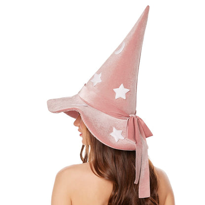 Pink Celestial Witch Hat PINK