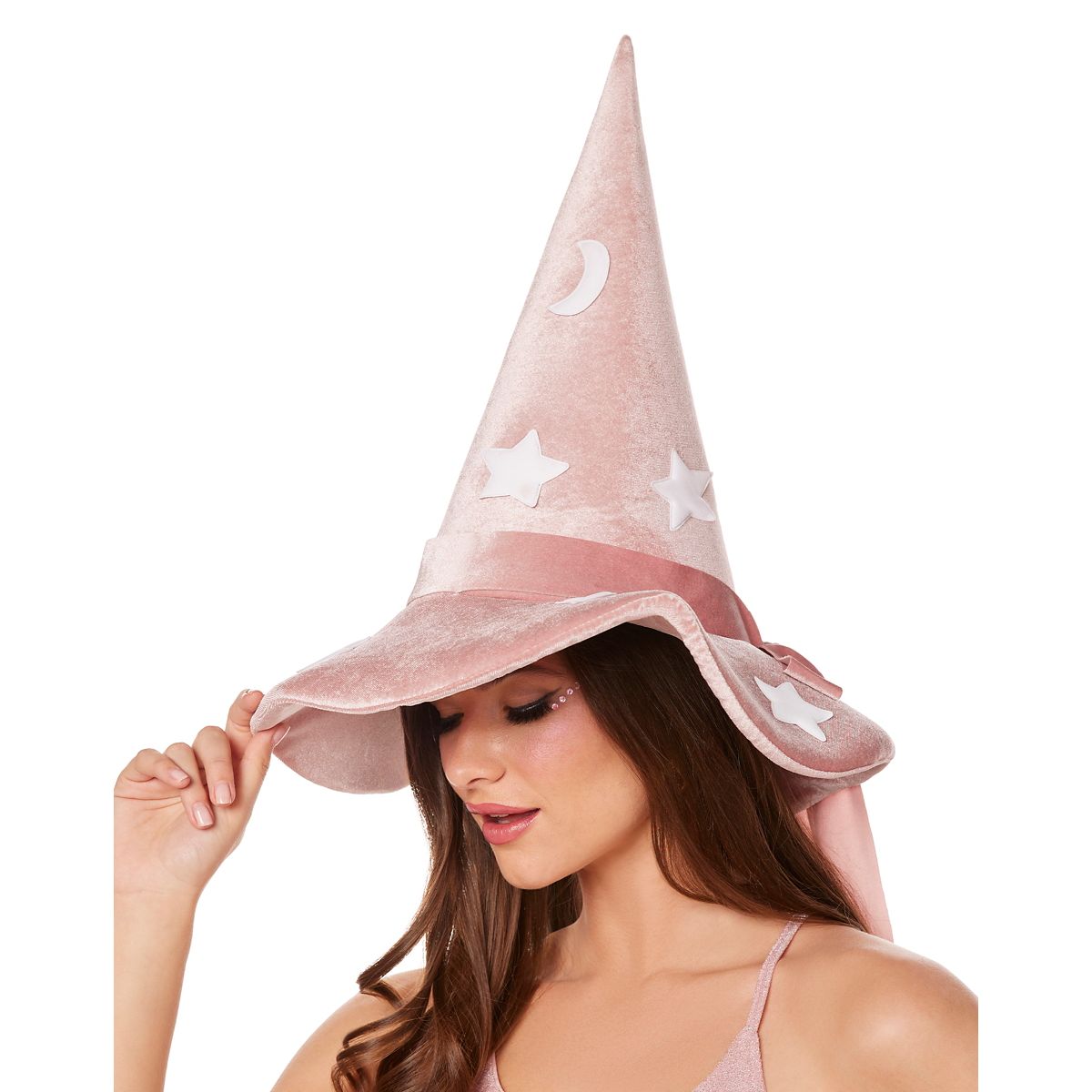 Pink Celestial Witch Hat PINK