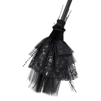 Deluxe Celestial Witch Broom BLACK