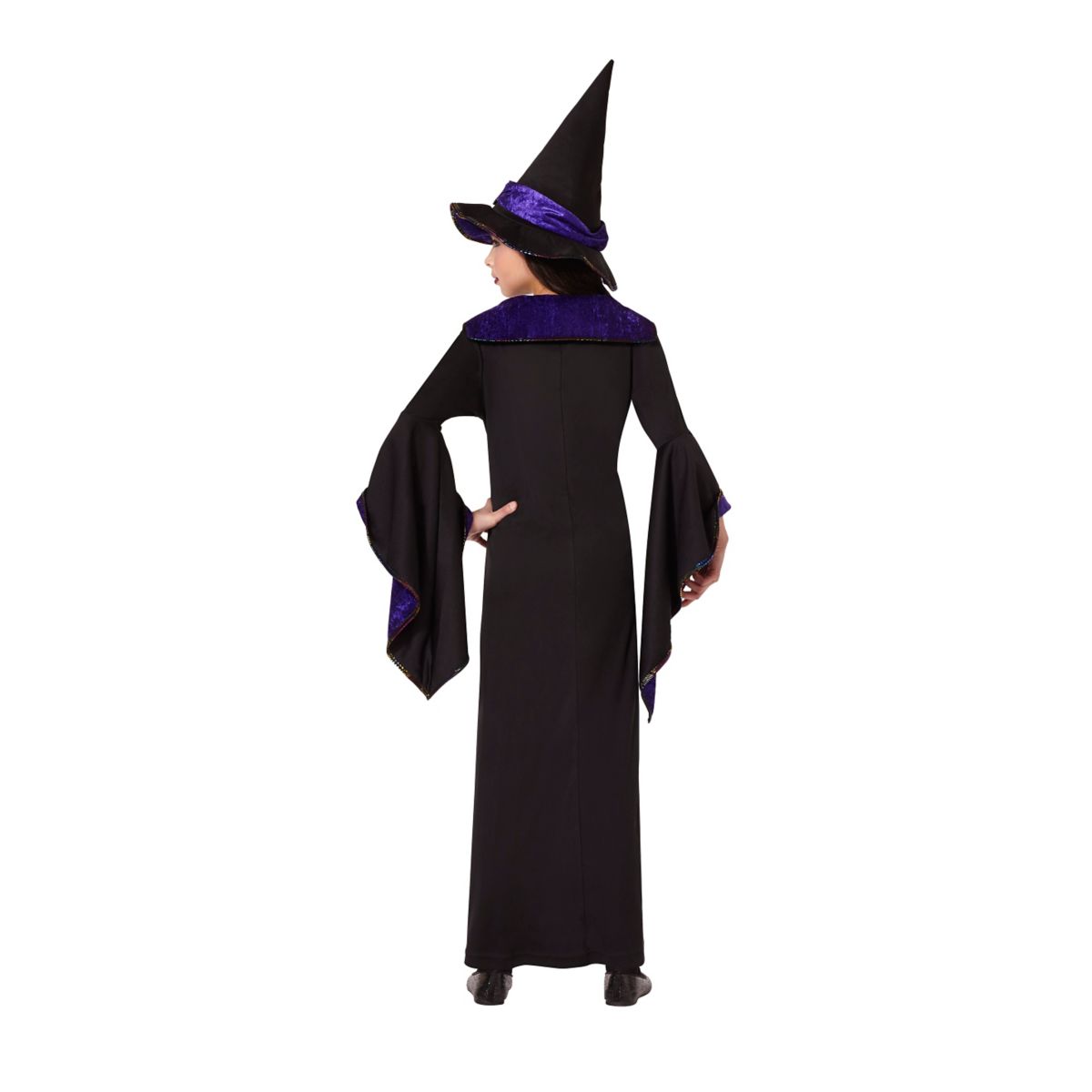 Kids Charmed Witch Costume BLACK AND PURPLE