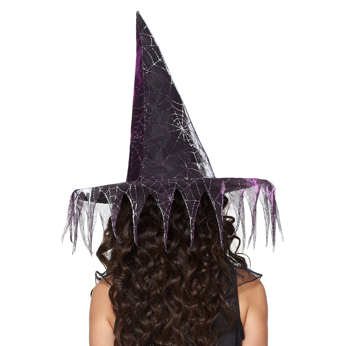 Girls Glitter Witch Hat BLACK