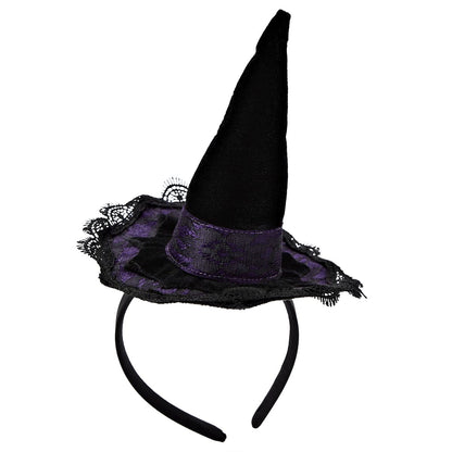Mini Celestial Witch Hat BLACK AND PURPLE