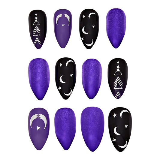 Celestial Witch Nails BLACK / MULTI