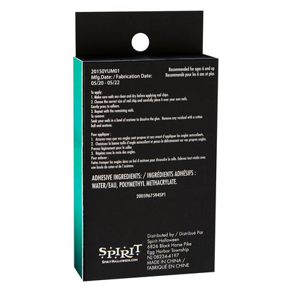 Kids Twilight Press On Matte Black Nails BLACK