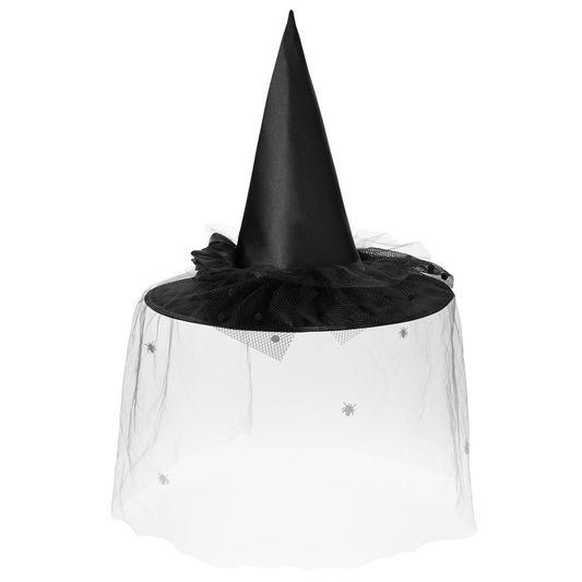 Black Spider Witch Hat PURPLE