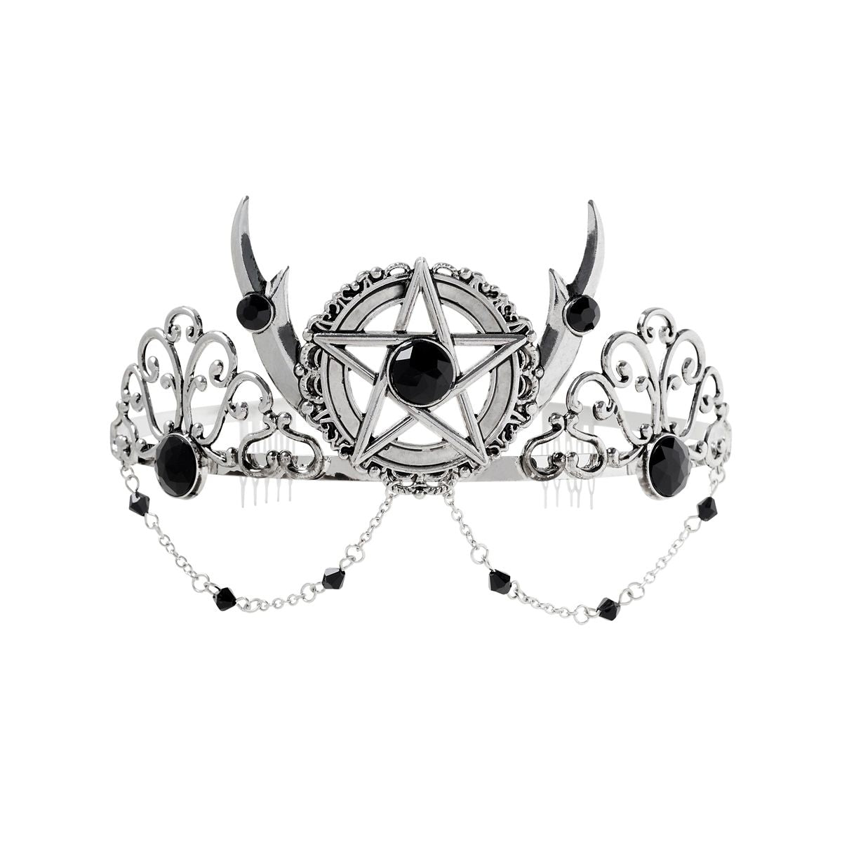 Witch Pentagram Tiara SILVER