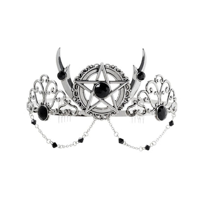 Witch Pentagram Tiara SILVER