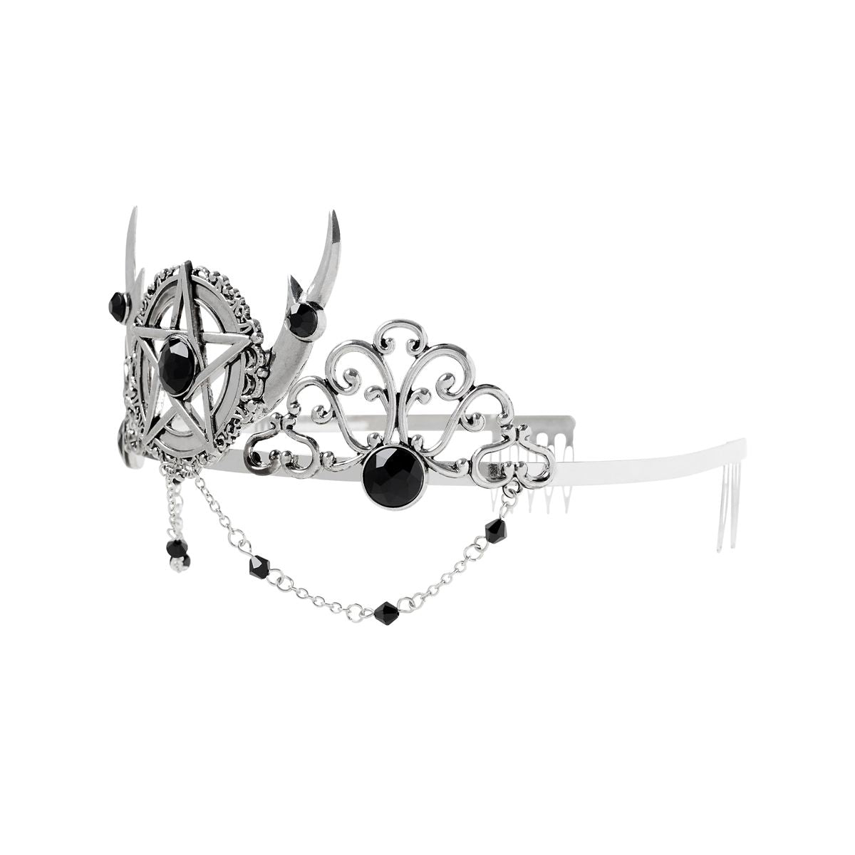 Witch Pentagram Tiara SILVER