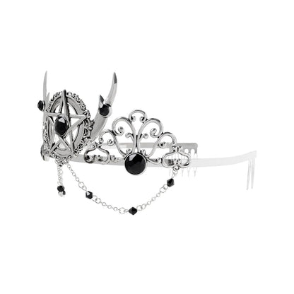 Witch Pentagram Tiara SILVER