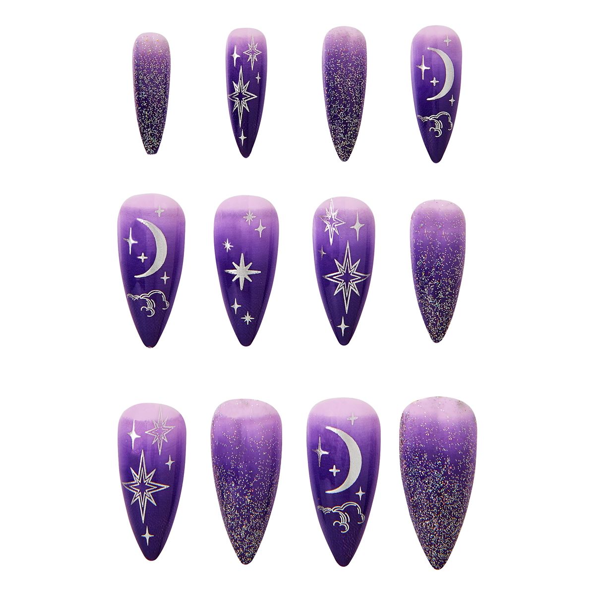 Purple Celestial Press-On Nails PURPLE