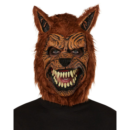 Animotion Brown Werewolf Full Mask BROWN