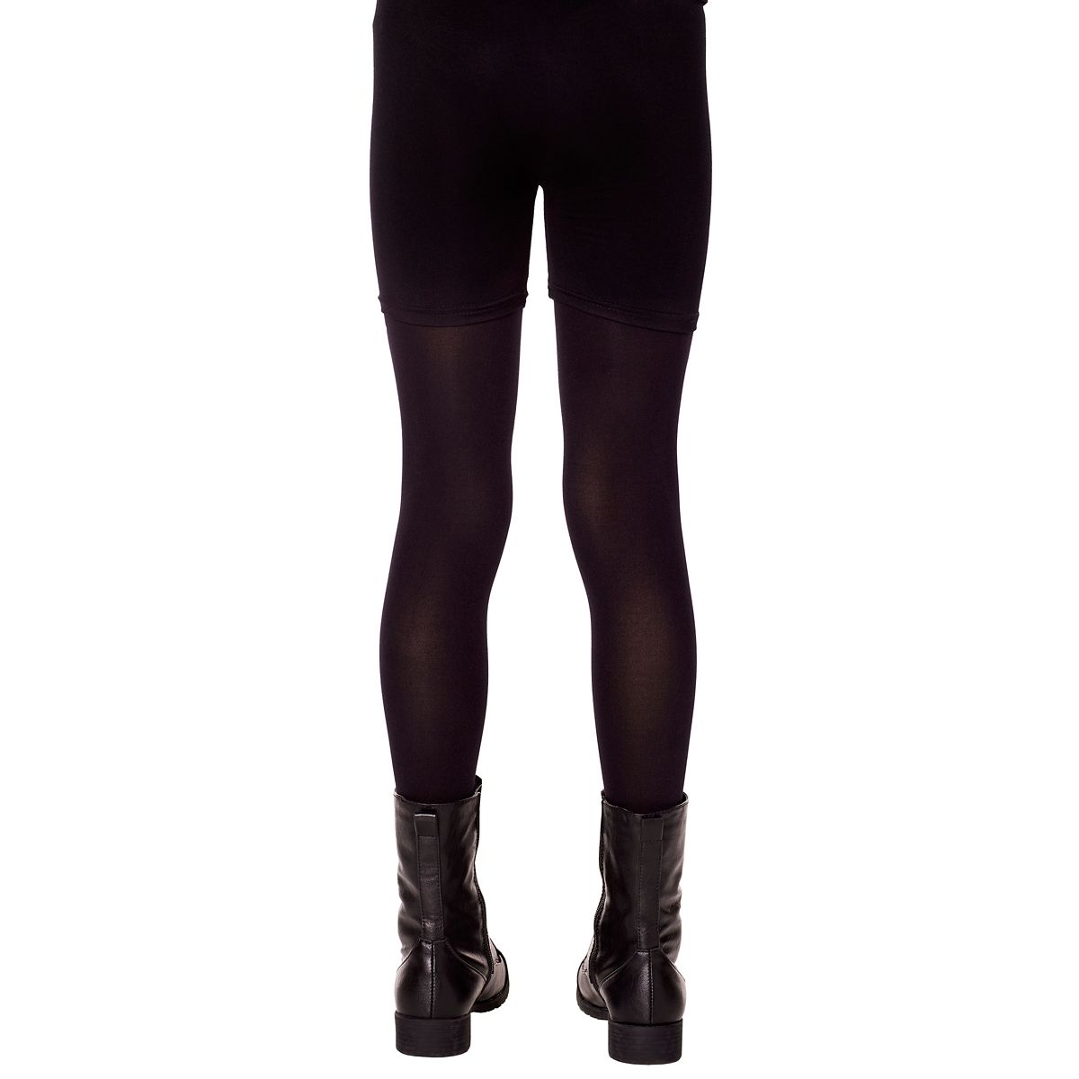 Kids Tattered Tights BLACK