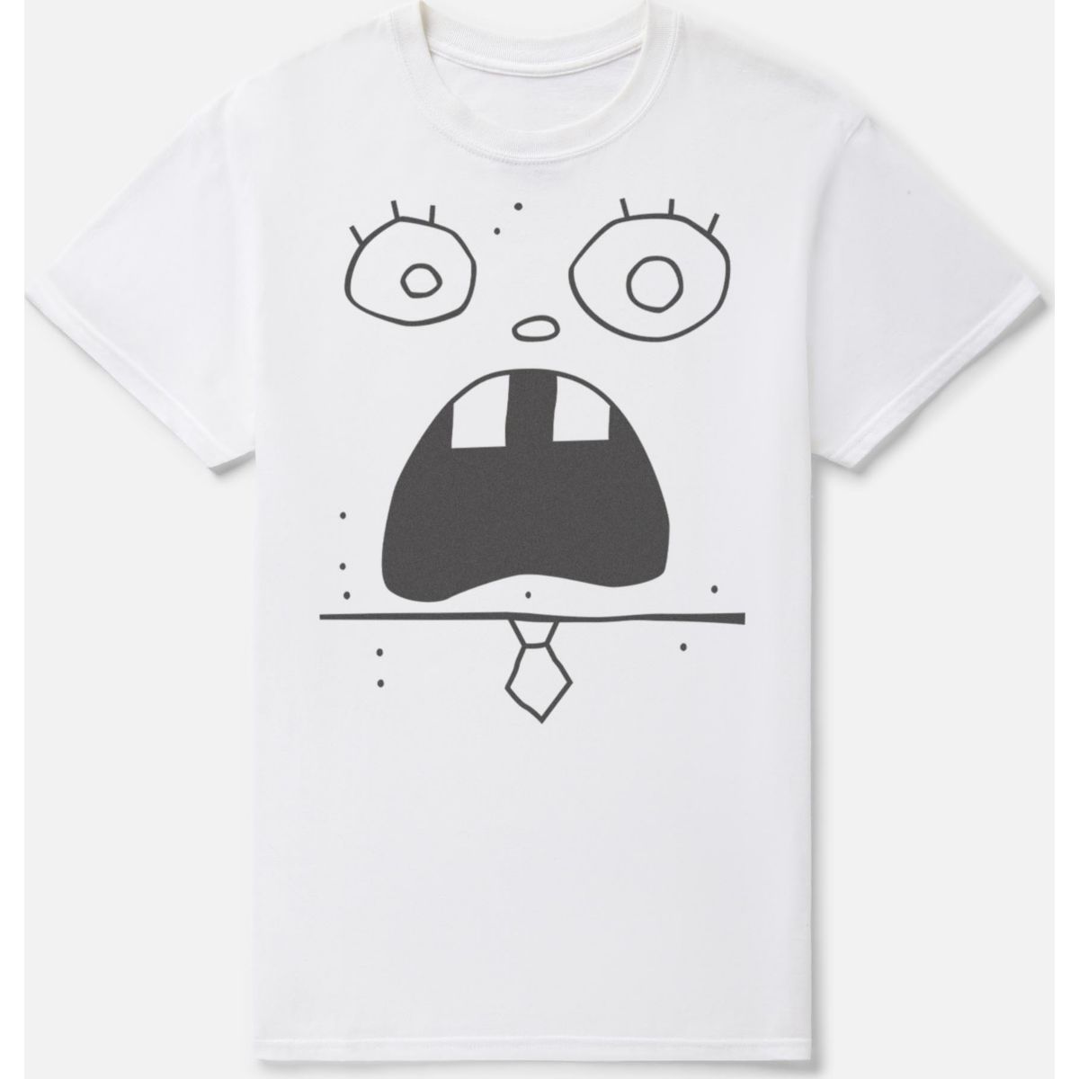 DoodleBob Face T Shirt - SpongeBob SquarePants WHITE
