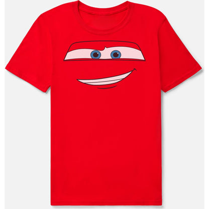 Lightning McQueen Face T Shirt - Cars RED