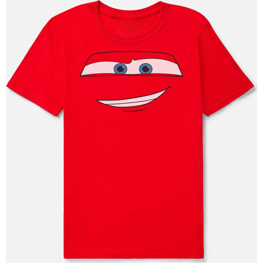 Lightning McQueen Face T Shirt - Cars RED
