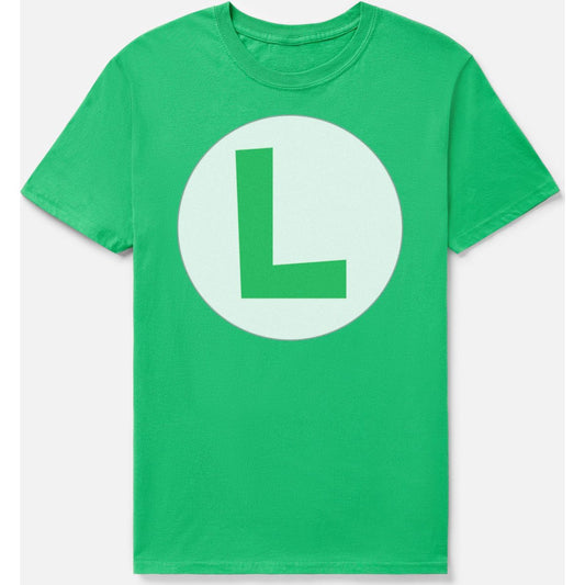 Luigi Icon T Shirt - Nintendo KELLY GREEN