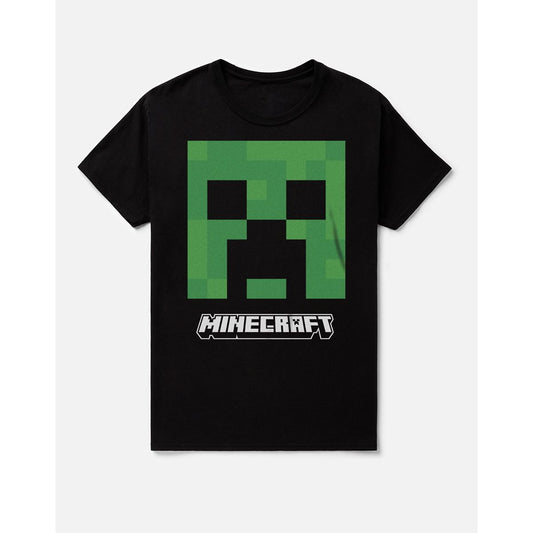 Adult Black and Green Creeper T Shirt - Minecraft BLACK AND GREEN