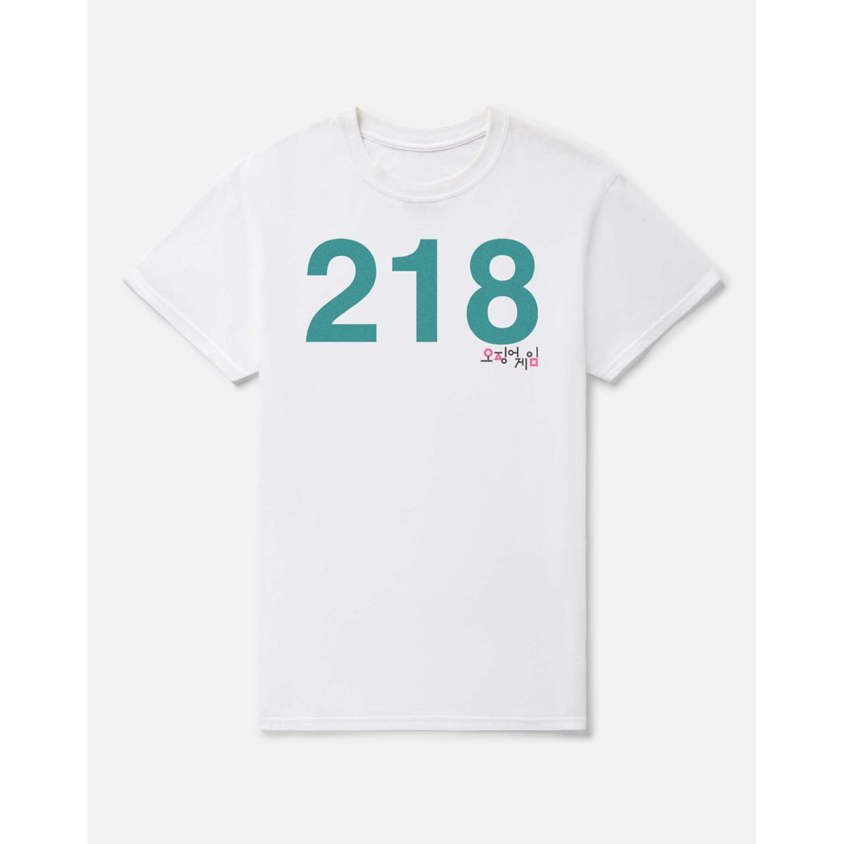 Player 218 T Shirt - Squid Game WHITE