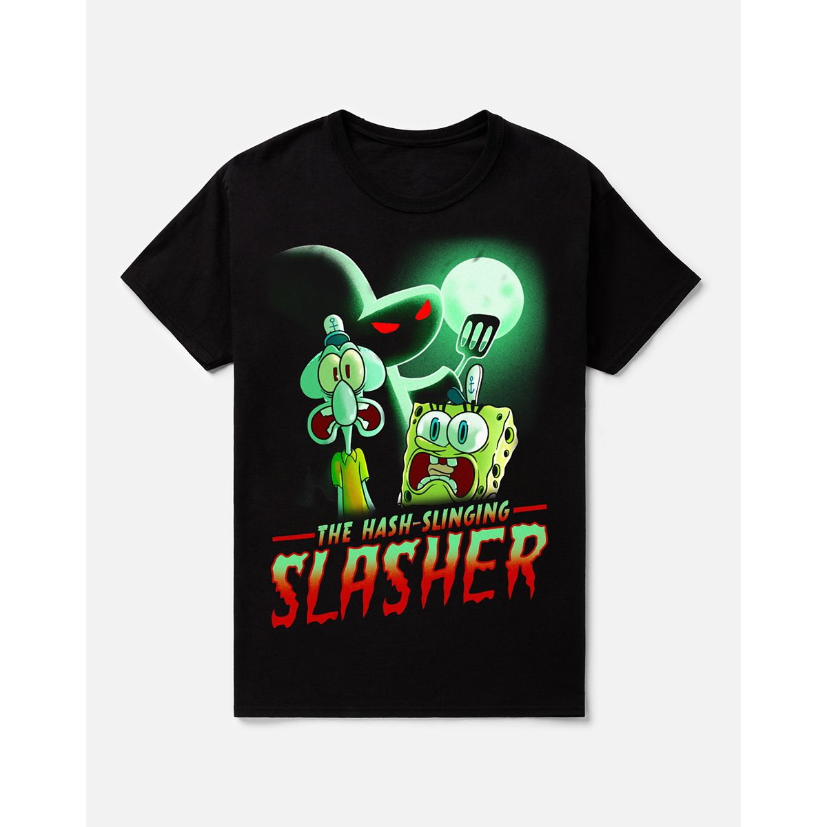 SpongeBob SquarePants Hash-Slinging Slasher T Shirt BLACK