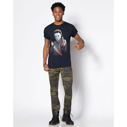 Middle Finger Michael Myers T Shirt - Halloween BLACK