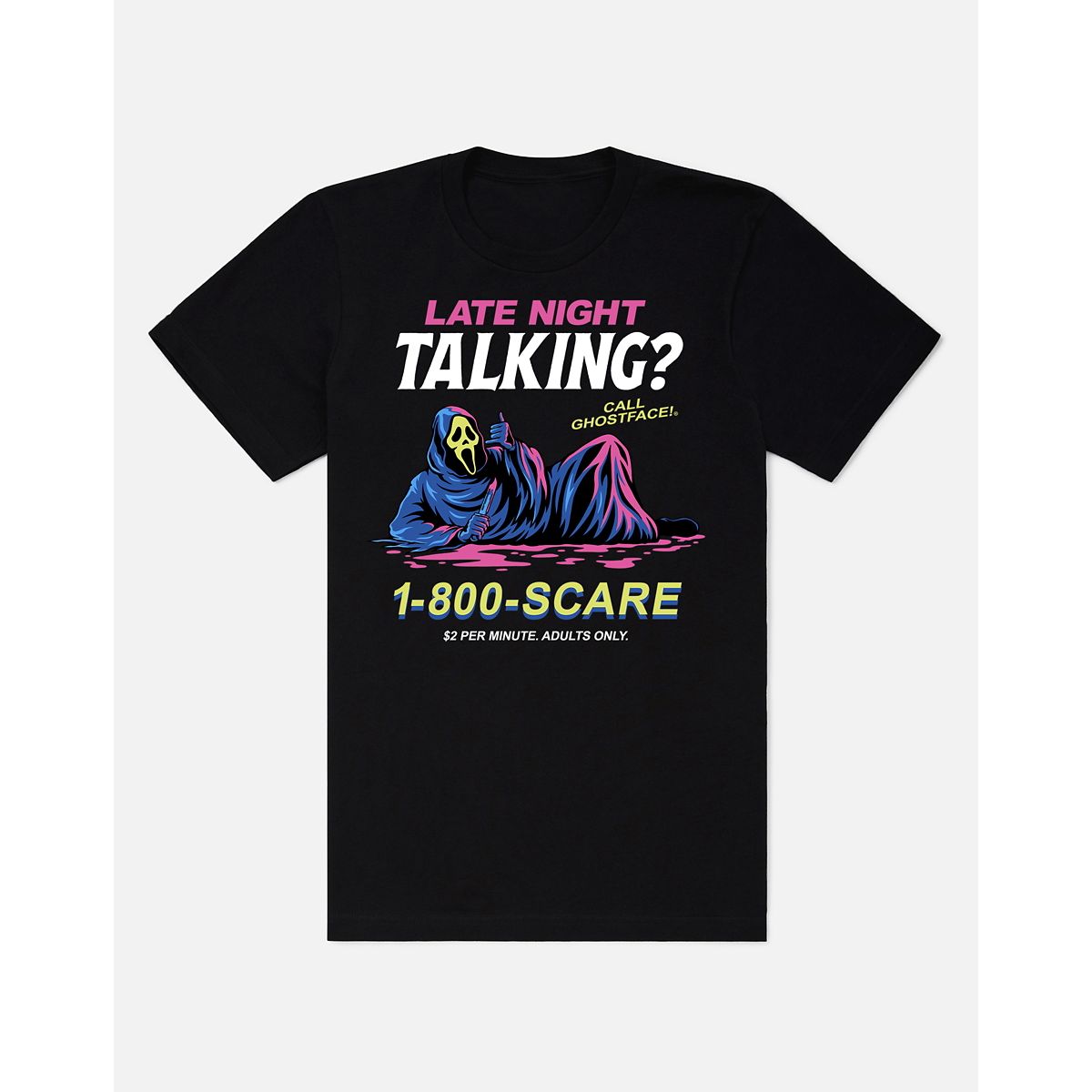Ghostface Late Night Talking T Shirt BLACK