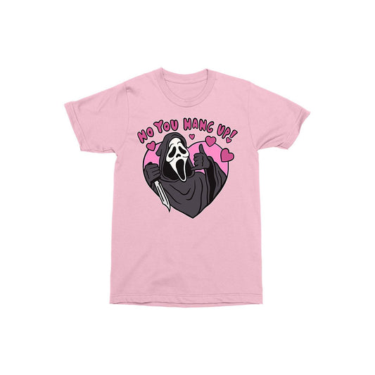 Ghost Face No You Hang Up T Shirt PINK