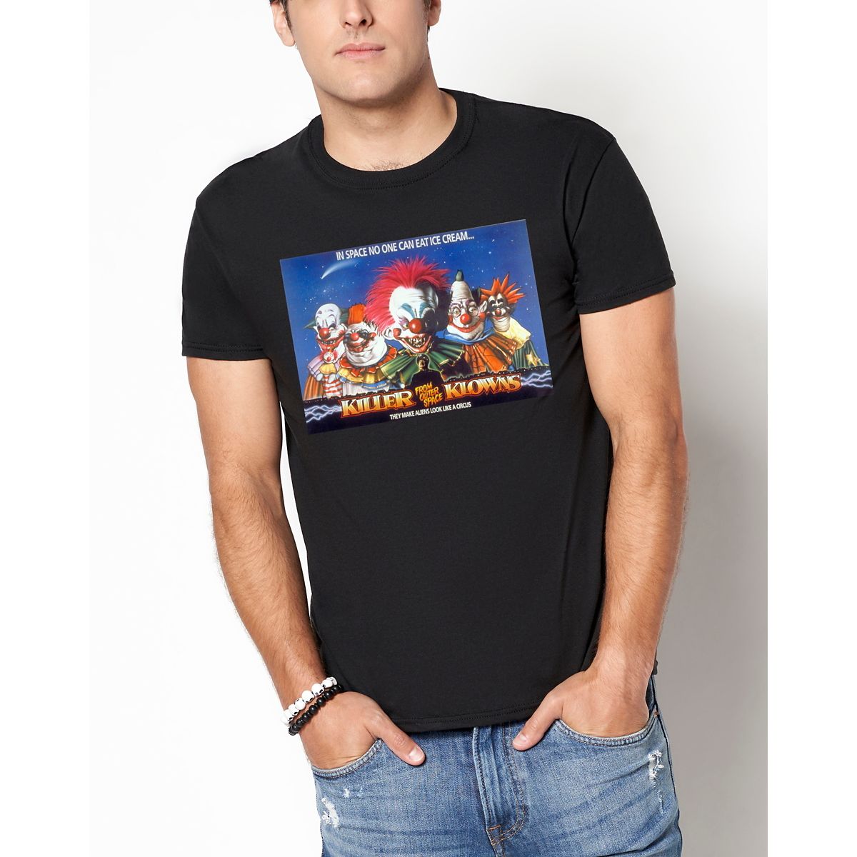 Killer Klowns from Outer Space Group T Shirt BLACK
